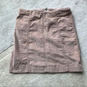 Free People corduroy tan skirt